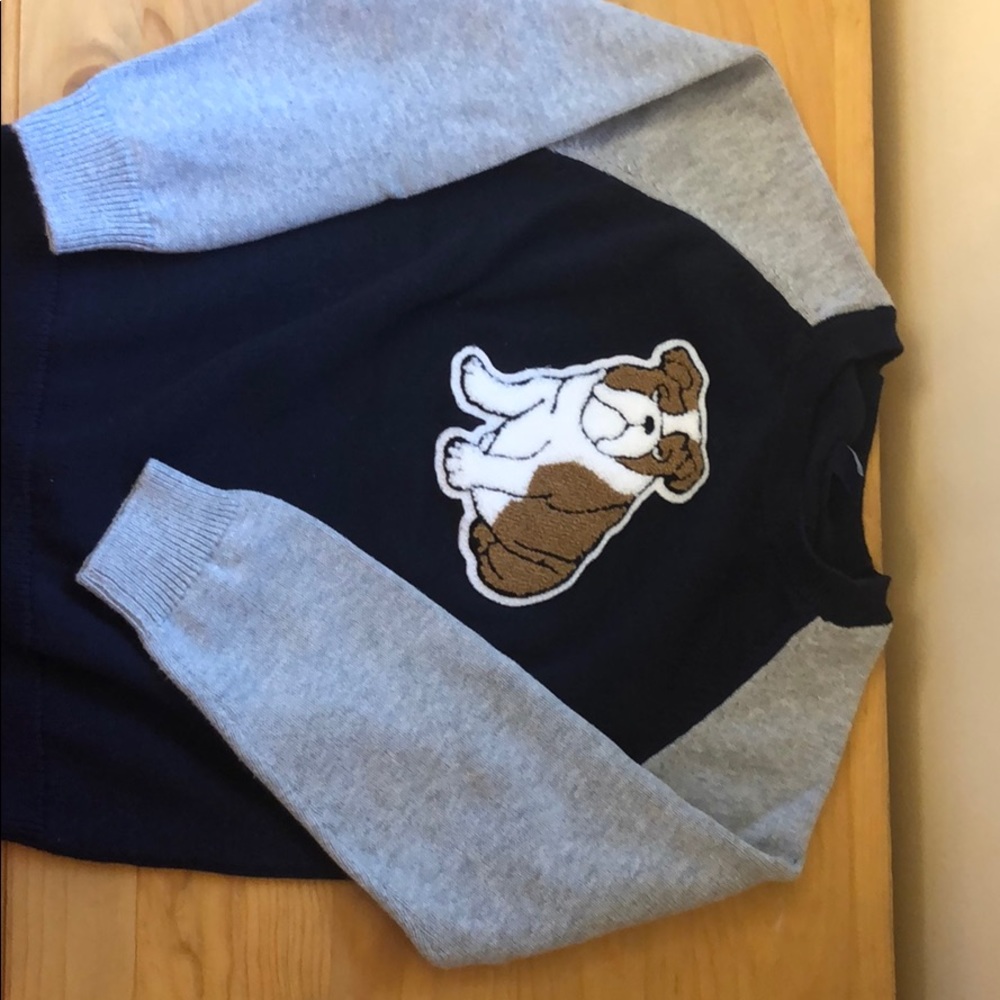 Janie and Jack Bulldog Sweater